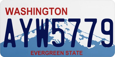 WA license plate AYW5779