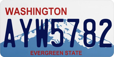 WA license plate AYW5782