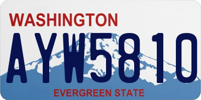 WA license plate AYW5810