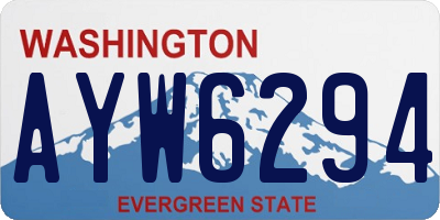 WA license plate AYW6294