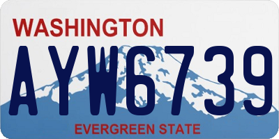 WA license plate AYW6739