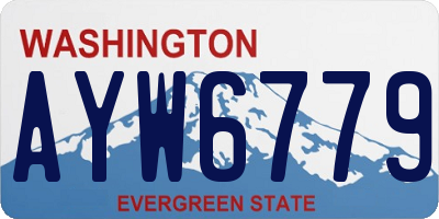 WA license plate AYW6779