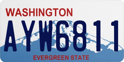 WA license plate AYW6811