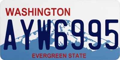 WA license plate AYW6995