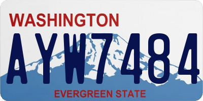 WA license plate AYW7484