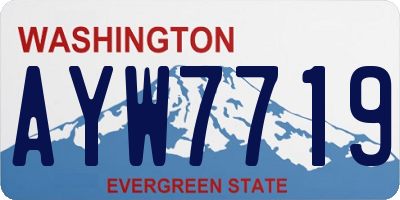 WA license plate AYW7719