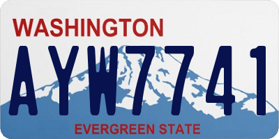 WA license plate AYW7741