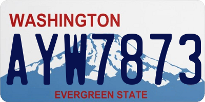 WA license plate AYW7873