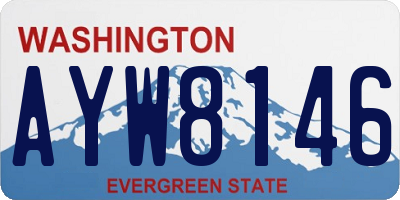 WA license plate AYW8146