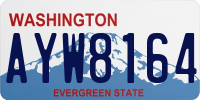 WA license plate AYW8164