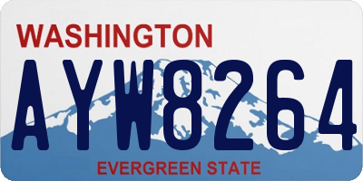 WA license plate AYW8264