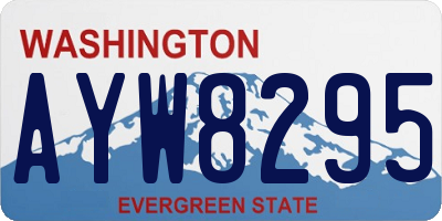 WA license plate AYW8295