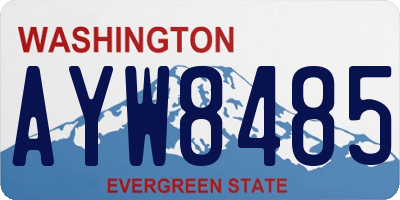 WA license plate AYW8485