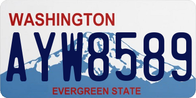 WA license plate AYW8589