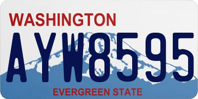 WA license plate AYW8595