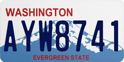 WA license plate AYW8741