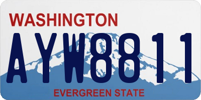 WA license plate AYW8811