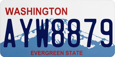 WA license plate AYW8879