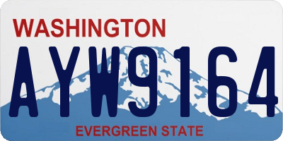 WA license plate AYW9164