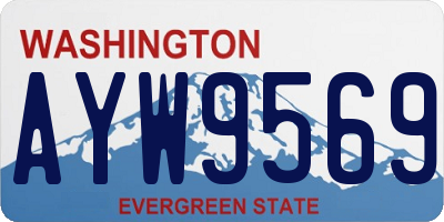 WA license plate AYW9569