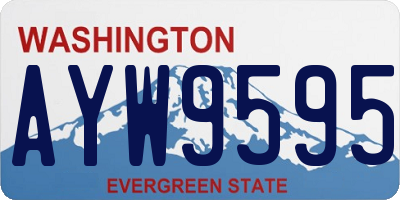 WA license plate AYW9595