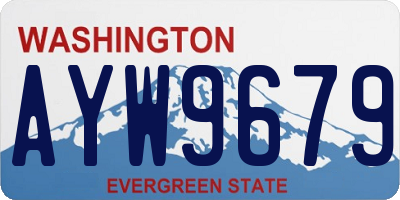 WA license plate AYW9679