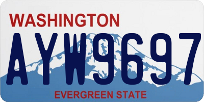 WA license plate AYW9697