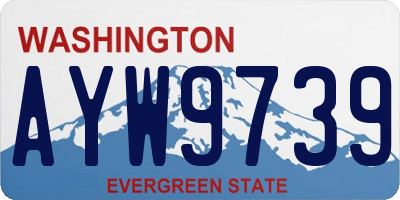 WA license plate AYW9739