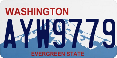 WA license plate AYW9779