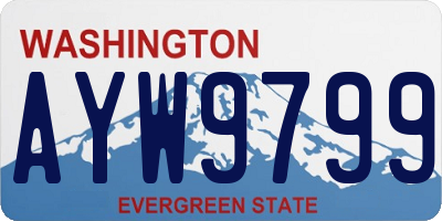 WA license plate AYW9799