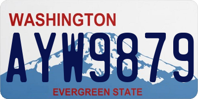 WA license plate AYW9879