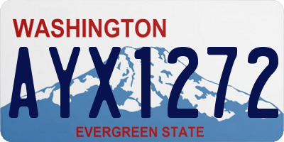 WA license plate AYX1272