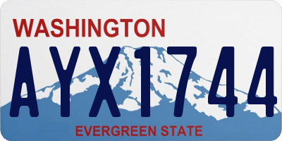 WA license plate AYX1744