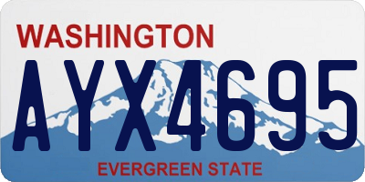 WA license plate AYX4695