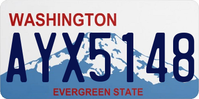 WA license plate AYX5148