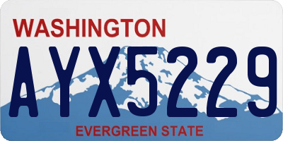 WA license plate AYX5229