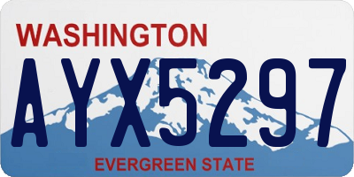 WA license plate AYX5297