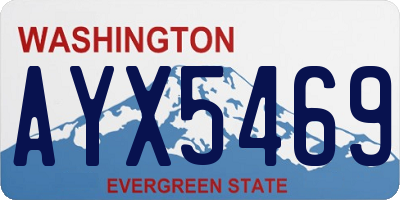 WA license plate AYX5469