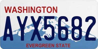 WA license plate AYX5682