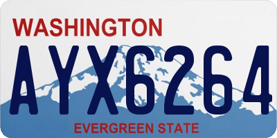 WA license plate AYX6264