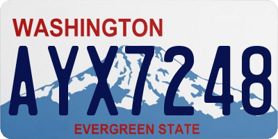 WA license plate AYX7248