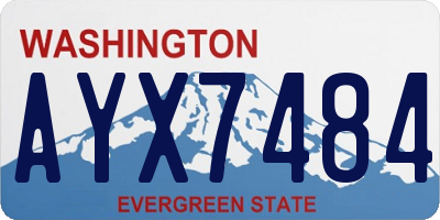 WA license plate AYX7484