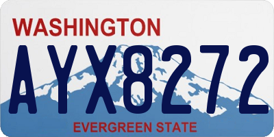 WA license plate AYX8272