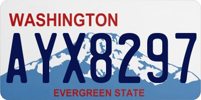 WA license plate AYX8297