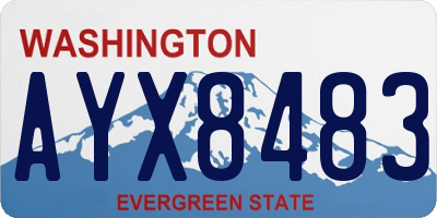 WA license plate AYX8483