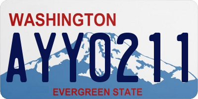 WA license plate AYY0211