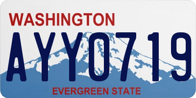 WA license plate AYY0719