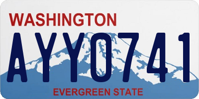 WA license plate AYY0741