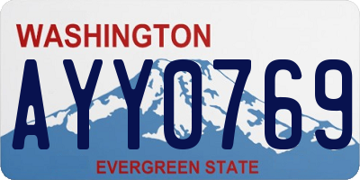 WA license plate AYY0769