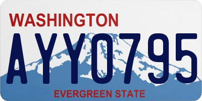 WA license plate AYY0795